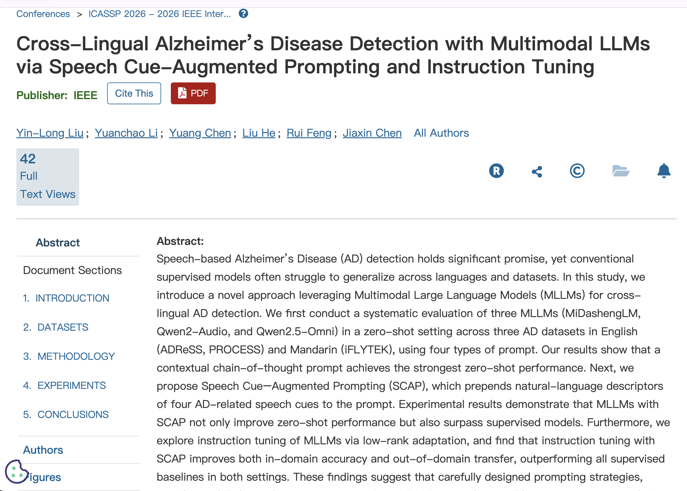 Cross-Lingual Alzheimer's Disease Detection with Multimodal LLMs